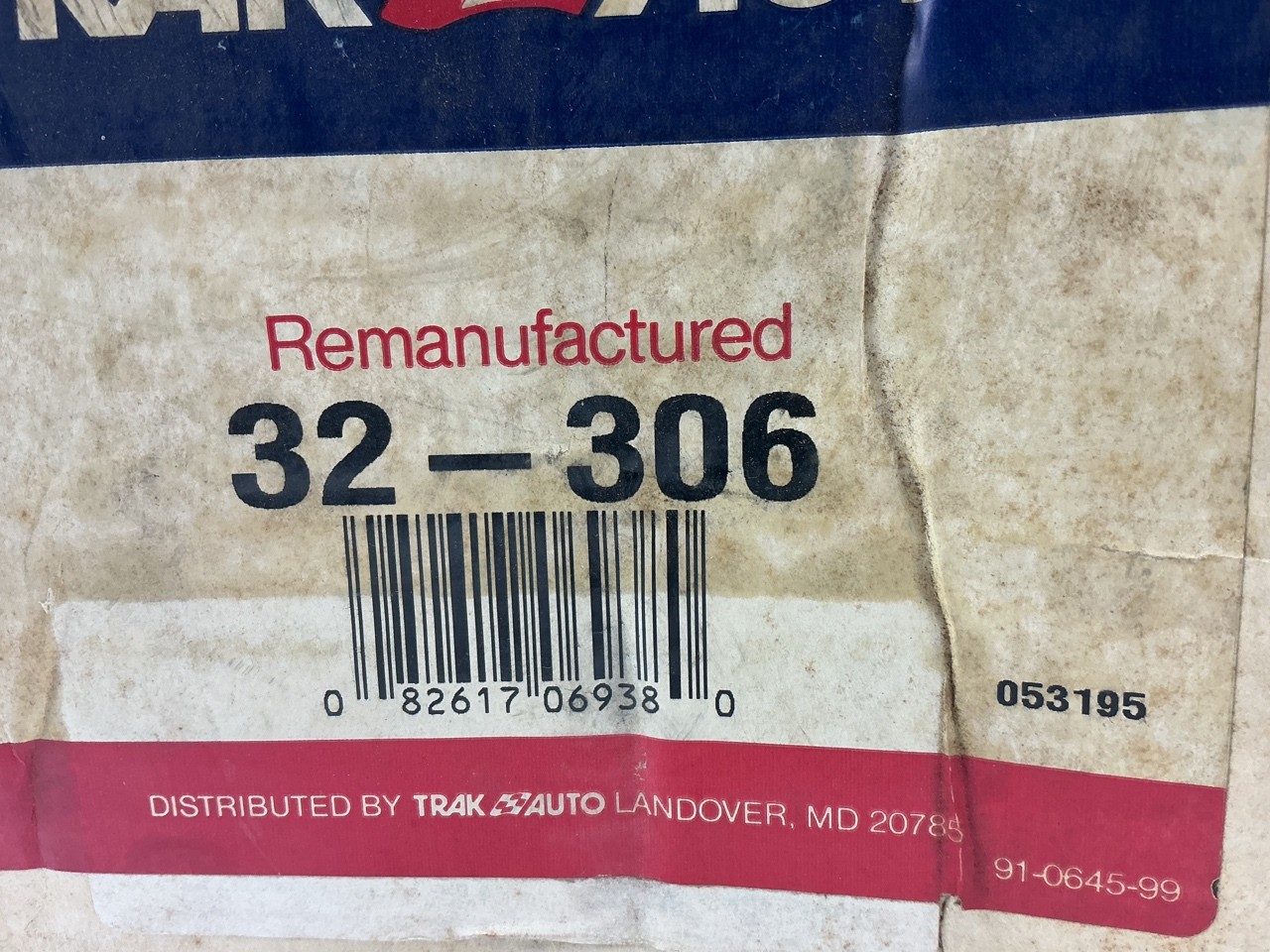 REMAN. Trak Auto 32-306 Smog Air Pump Secondary Air Injection Pump