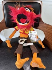 NWT Muppets  Animal  Disney Store Plush Bean Bag Bottom Doll Authentic 17  