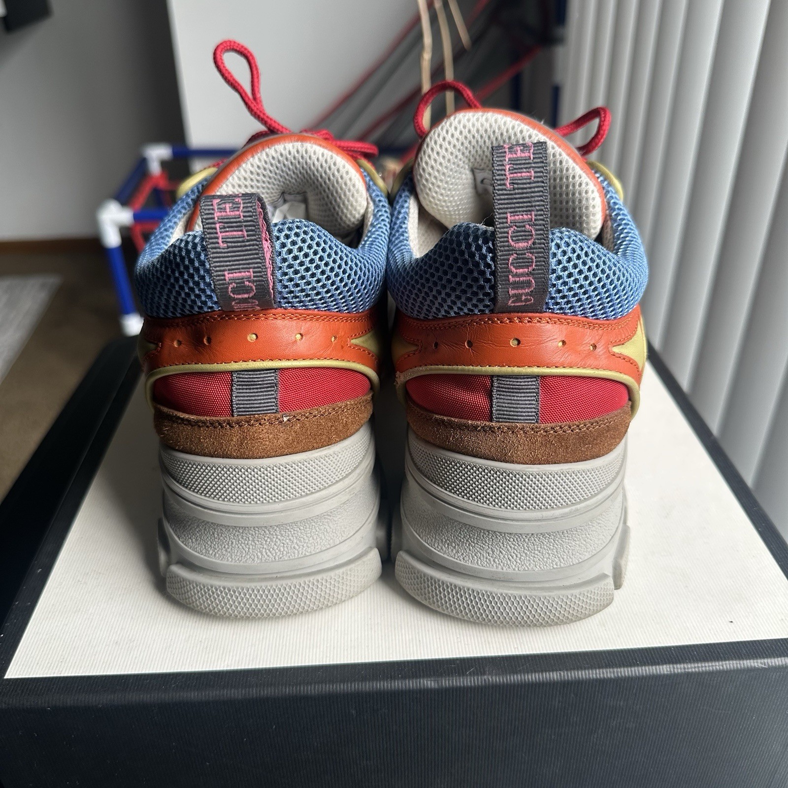 $980 Men’s Gucci Flashtrek SEGA Sneaker Boot Multicolor Size 9.5UK/ 10 US image 4