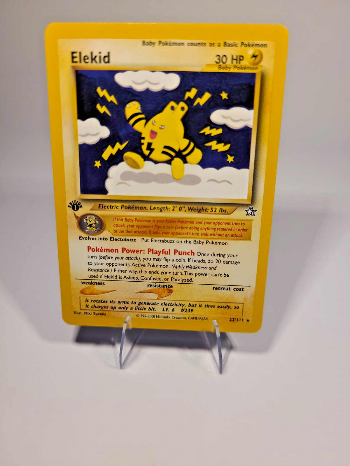 Elekid 022/111 Neo Genesis 1st Edition LP - Pokemon TCG