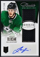 2013-14 Panini Rookie Anthology Selection Jamie Oleksiak 132 RC Auto Jersey 4075