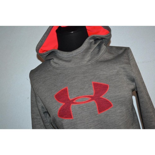29620 Under Armour Sudadera con Capucha Pullover Gris Poliéster Talla Mediana Niñas Jóvenes - Imagen 2 de 7