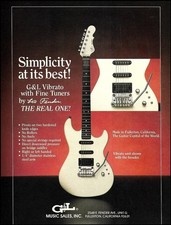 1987 G&L Invader electric guitar with Vibrato by Leo Fender advertisement