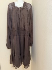 NEW Brown Metallic shimmer Shine Dress Size 4X NWT cottagecore