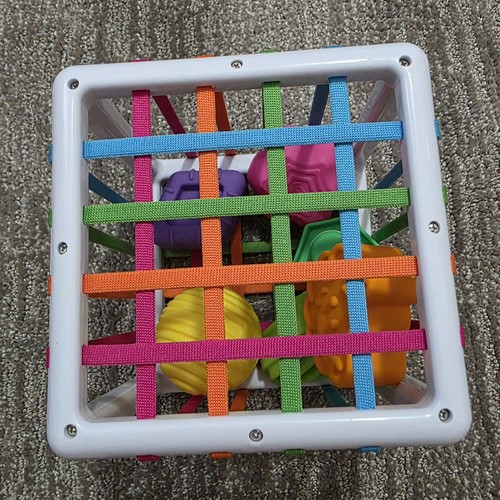 Fat Brain Toys InnyBin Sensory Shape Sorting Toy Learning Fine Motor Skills 