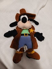 Walt Disney World Frontierland Goofy Bean Bag Soft Toy - Rare