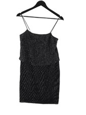 Mango A-Line Midi Dress XS in Black