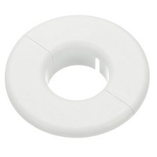 Wall Split Flange 1.5" 37mm Round Detachable Escutcheon Plate Buckles White