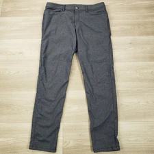 Lululemon ABC Pant Slim Tech Mens Size 36 X 32.5 Heather Blue Performance Chino