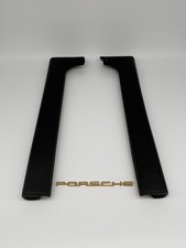 1986-1989 Porsche 930 964 911 Black Vinyl Lower Dash Knee Pad Bolster Trim Set 2