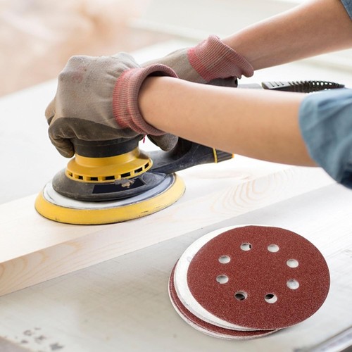 Versatile 110PC 5-Inch Sandpaper Assortment - Hook & Loop for Easy Application - Picture 8 of 11