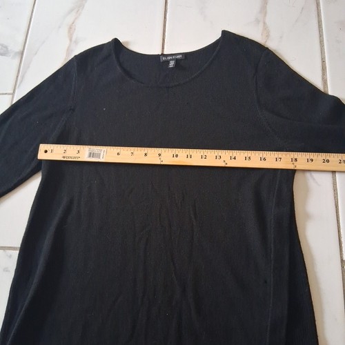 EILEEN FISHER 100% Merino Wool Side Panel Crewneck Long Sleeve Sweater Dress M - Picture 6 of 10