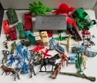 Mega Junk Drawer Lot Vintage Playset, Cars, Soldiers, Marx, Hubley, MPC, Auburn