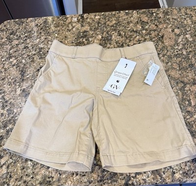 Gloria Vanderbilt Shape Effect Shorts Women 4 Beige High Rise Pull On NEW