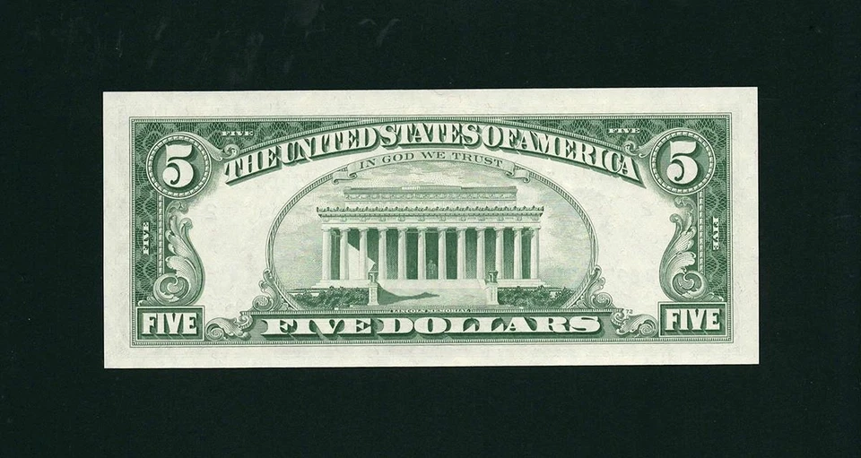 1963A $5 New York Federal Reserve Note FRN • 1968-B • BB Block UNCIRCULATED - Image 2 of 2