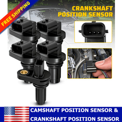 Engine 1X Crankshaft & 4X Camshaft Position Sensor for Infiniti Nissan Maxima US