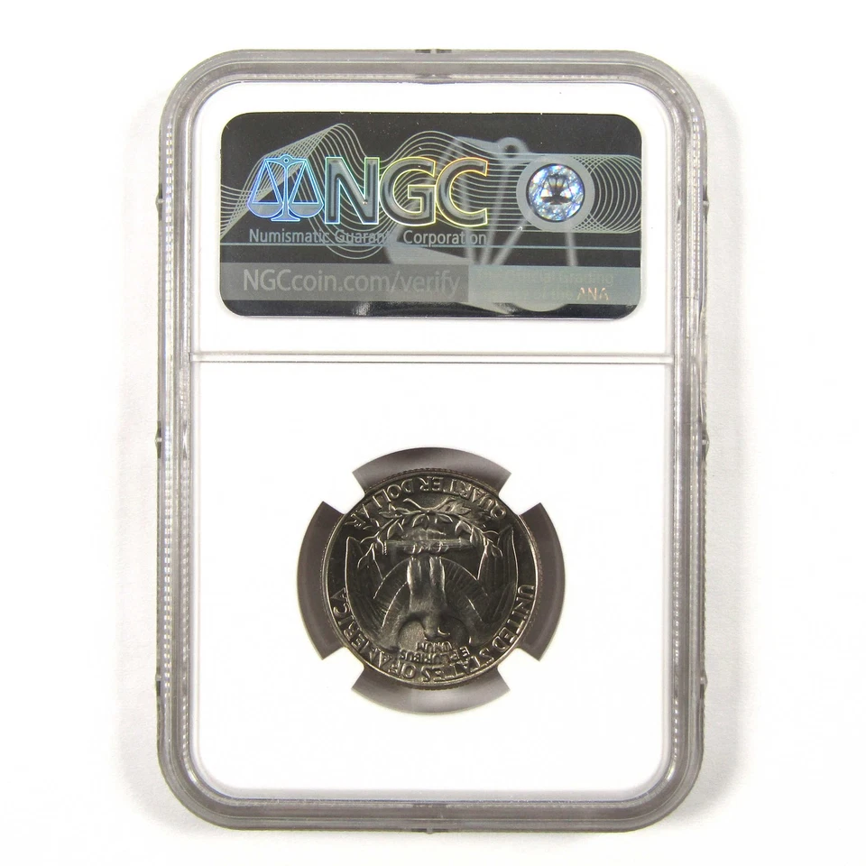 1982 D Washington Quarter MS 67 NGC Clad 25c Uncirculated SKU:I9550 - Image 2 of 4