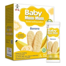 Baby Mum-Mum Rice Rusks, Banana, Gluten Free, Allergen Non-GMO, Rice...