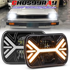 For Honda 1982-1985 Civic 1986-1989 Accord Pair 7x6 5x7 Square Led Headlights For Honda 1982-1985 Civic 1986-1989 Accord Pair 7x6 5x7 Square Led Headlights