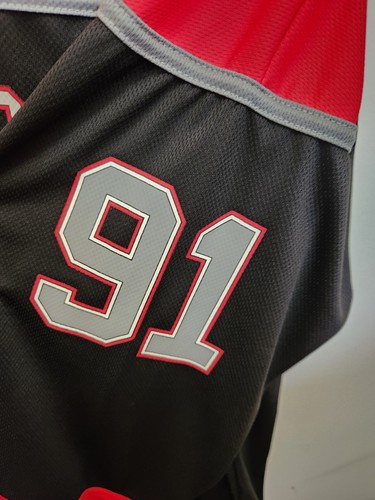 Marvel Deadpool Black/Red Graphic Men's 2XL Hockey Jersey! New - Picture 9 of 10