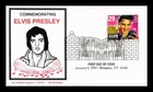 US COVER ELVIS PRESLEY ROCK & ROLL LEGENDS OF MUSIC FDC THERMOGRAPHED CACHET
