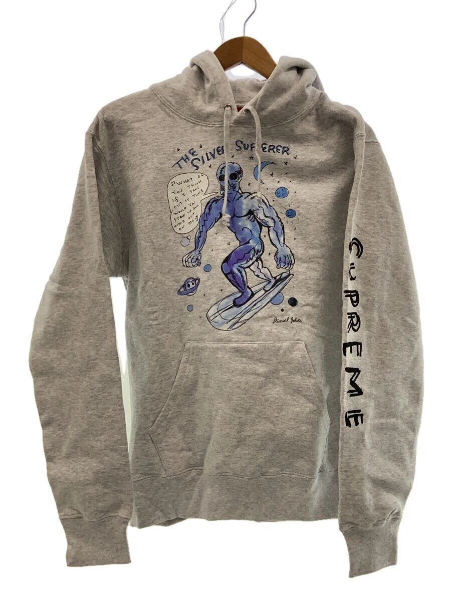 Sweat à capuche Supreme M coton gris imprimé occasion