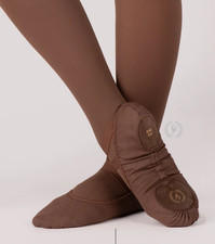 A1004c - Eurotard Child Assembl  Split Sole Canvas Ballet Shoe mocha US 13