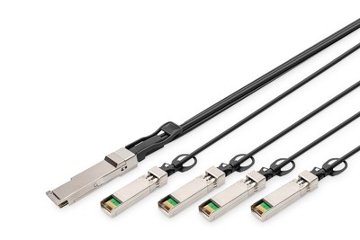DN-81322 DIGITUS 40G QSFP+ to 4XSFP+ Direct Attach Kabel 2m ~D~