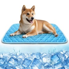 Dog Cooling Mat Self Cool Pad Washable Portable Pet Sleeping 27.5x18.5 Inch