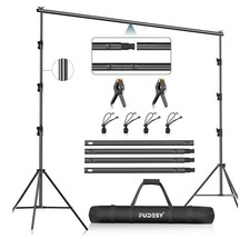 FUDESY 10 x 10 Heavy Duty Adjustable Backdrop Stand New Open Box