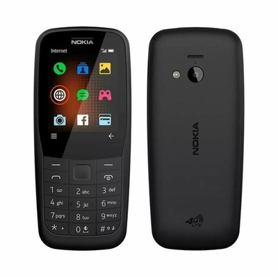 Nokia 220 4G FM radio Bluetooth 0.3MP 24MB 16MB RAM Unlocked cell Phone Dual SIM
