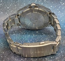 TAG Heuer Aquaracer WAY201T "Batman" Calibre 7 GMT 43mm Blue Dial Excellent 12