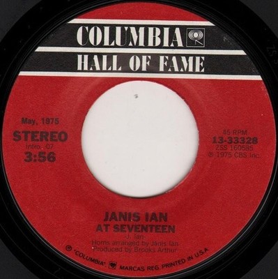 Janis Ian - At Seventeen / When The Party's Over (7'', RE, Styrene, Ter) (Near Mi