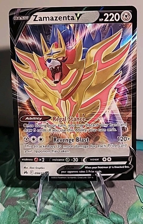 Zamazenta V - 098/159 - Pokemon Crown Zenith Sword & Shield Ultra Rare Card NM