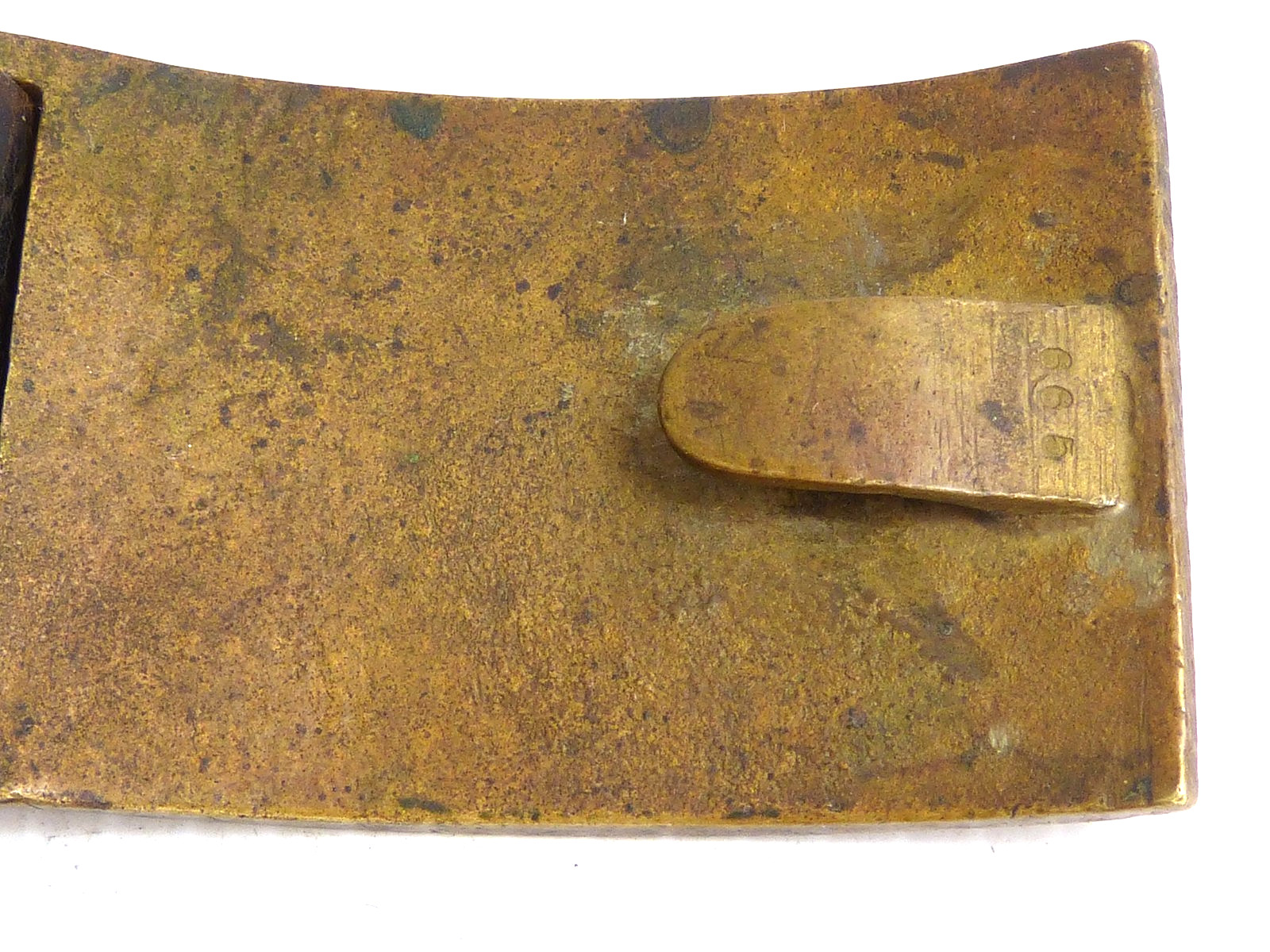 Beautiful Antique Model 1851 Eagle Belt Plate W Leather Belt / Hangers M1851