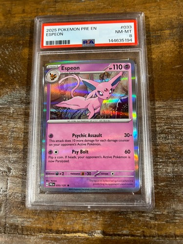 Espeon graded PSA 8 for sale on eBay