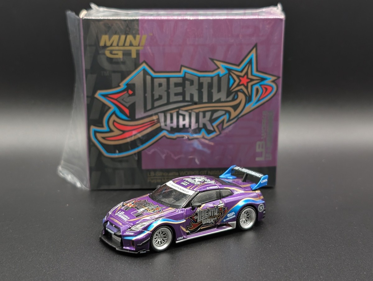 1:64 MINI GT LB Silhouette WORKS GT Nissan 35GT RR Purple Metallic