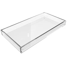 Serving Tray 10"x5" Acrylic Serving Trays Clear Decorative Platter for Appeti...