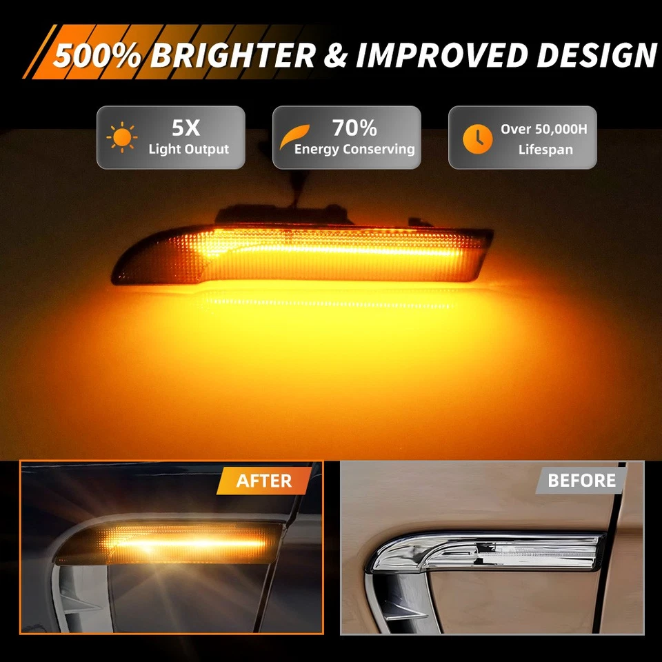 Luces de señalización LED ámbar dinámico ahumado para 09-16 Porsche Panamera 970 Foto 3 de 4