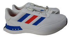 Adidas S2G SL Boa 24 Mens Sz 11.5 White Blue Golf Shoes Quick Lace Soft Spikes