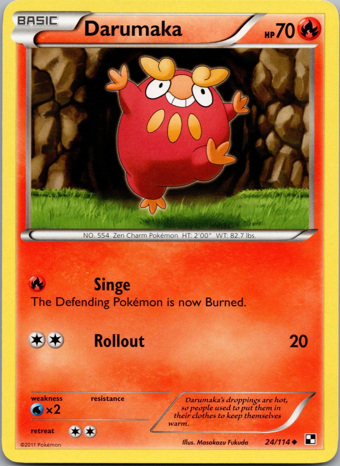 Darumaka (24) Uncommon Black and White 24/114 NM