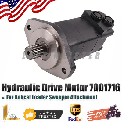 7001716 For Bobcat 54'' 60'' 72'' 84'' Sweeper Attachment Hydraulic Drive Motor NEW
