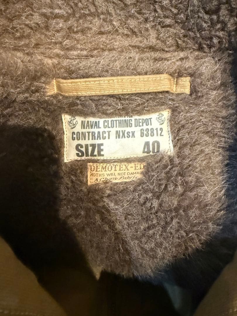 Buzz Rickson'S N1 Deck Jacket Size 40 - image 2