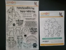 SIMON SAYS STAMP Clear Stamp & Die Set Happy Meowther's Day Kitty Cat Kitten