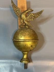 Antique Brass Eagle Ball Longcase Clock Finial