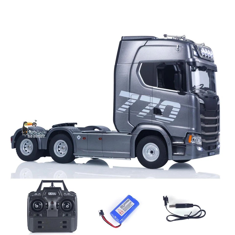 Radio Control HUINA 1/18 6X4 15CH 770S 1501 Tractor Camión RTR 2.4G Radio Sonido Foto 4 de 4