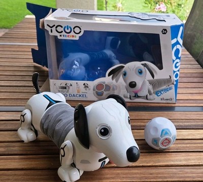 YCOO Silverlit Robo Dackel Junior + Ball interaktiver Roboter Hund Welpe
