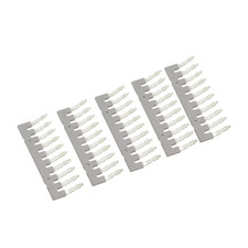 5PCS DIN Rail Terminal Block 10 Positions Terminal Block Jumper External Bridge