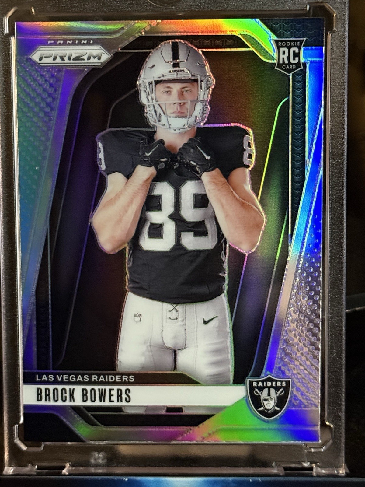 2024 PANINI PRIZM #9 ROOKIE VARIATION BROCK BOWERS SILVER PRIZM (RC/SP)