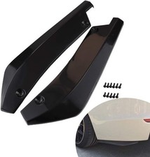Rear Bumper Diffuser Universal Car Side Fender Skirt Lip Splitter Color: Black